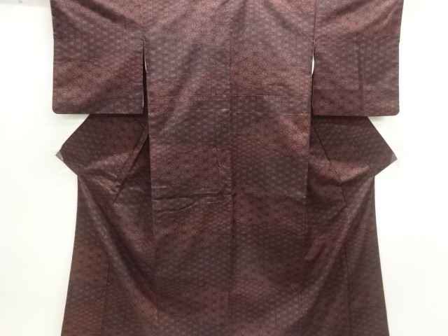 JAPANESE KIMONO / TSUMUGI / WOVEN ASANOHA